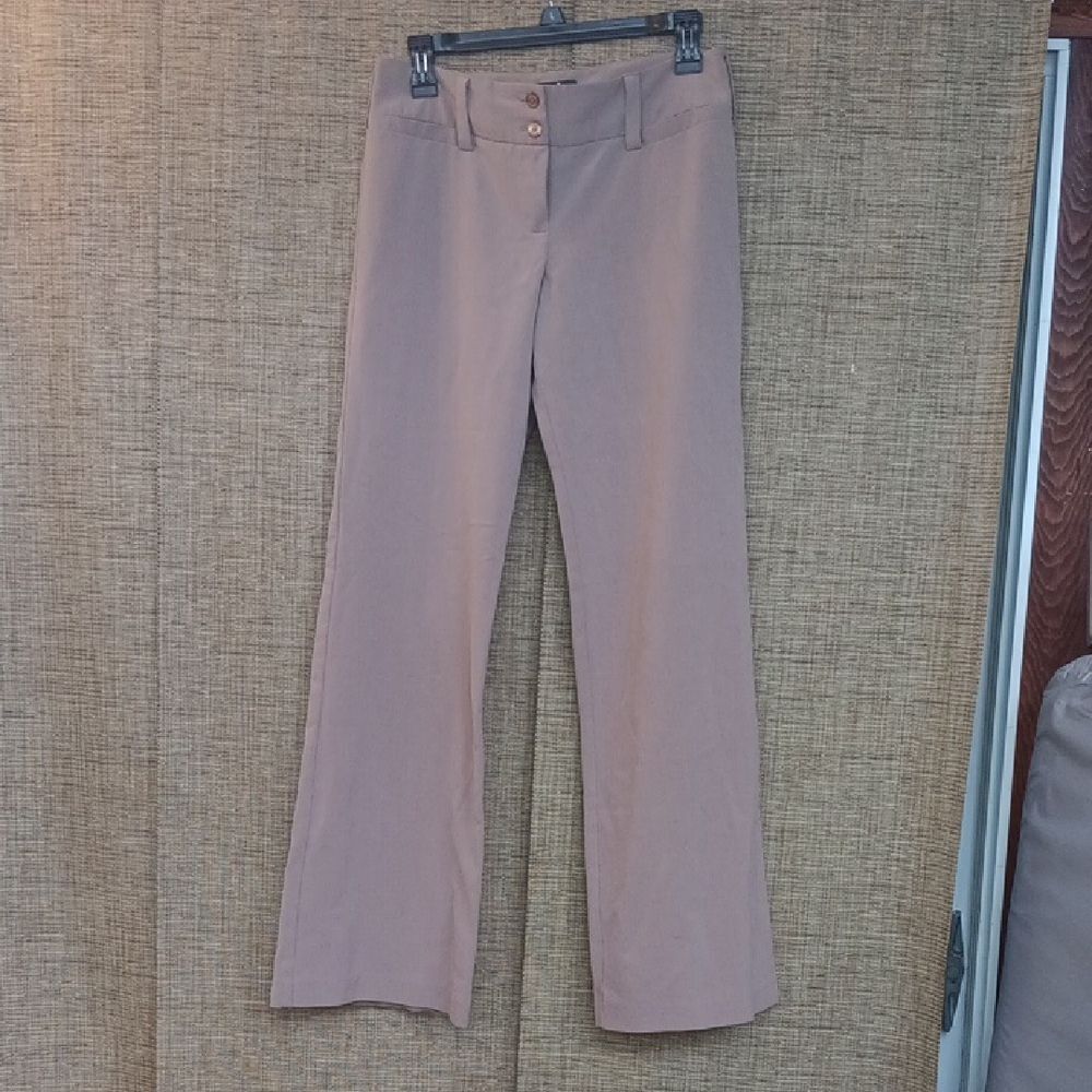 Tan Wide-Leg Trousers